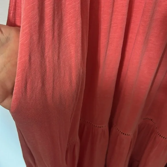 Sundry Coral Colored Tiered Maxi Dress Size 2 - Medium - Picture 5 of 9